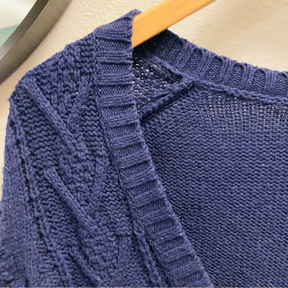 GAP Vintage Chunky Knit Grandpa Cardigan Wool Blend - Picture 3 of 5